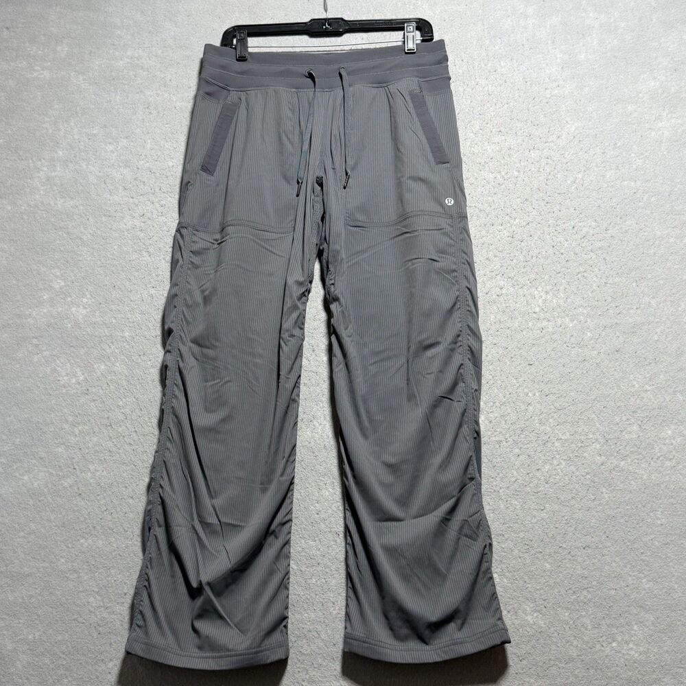 Lululemon Dance Studio Pant Women’s 8 Gray Straight Leg Sporty Athleisure Active